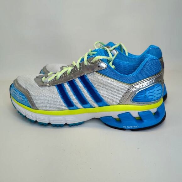 Adidas Womens Galaxy Elite Running Shoes Metallic Blue and Silver Size 8 - Picture 5 of 10